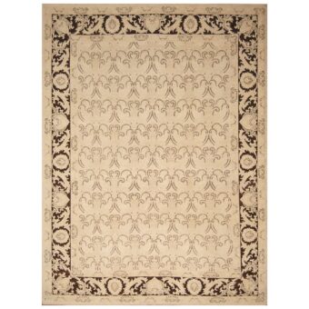 Afghan Hand-knotted Vegetable Dye William Morris Wool Rug (8'9 x 11'8)