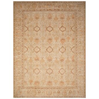 Afghan Hand-knotted Vegetable Dye Superfine Oushak Wool Rug (9'3 x 12'6)