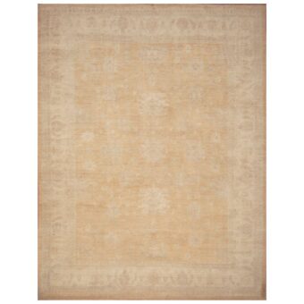 Afghan Hand-knotted Vegetable Dye Oushak Wool Rug (9' x 11'6)