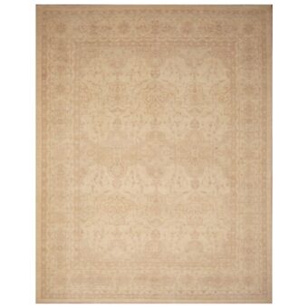 Afghan Hand-knotted Vegetable Dye Oushak Wool Rug (9'4 x 11'9)