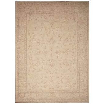 Afghan Hand-knotted Vegetable Dye Oushak Wool Rug (9' x 12'5)