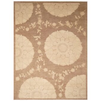 Afghan Hand-knotted Vegetable Dye Khotan Wool Rug (9'1 x 12'2)