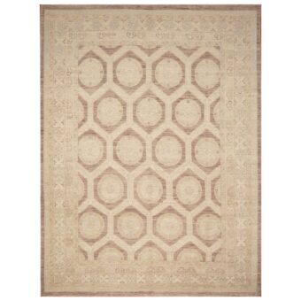 Afghan Hand-knotted Vegetable Dye Khotan Wool Rug (9' x 11'10)