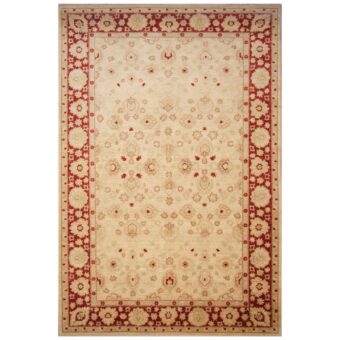Afghan Hand-knotted Vegetable Dye Oushak Wool Rug (8'7 x 12'8)