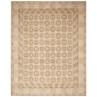 Afghan Hand-knotted Vegetable Dye Khotan Wool Rug (9'1 x 11'5)