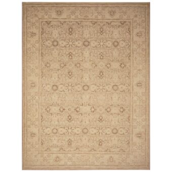 Afghan Hand-knotted Vegetable Dye Oushak Wool Rug (9' x 11'9)