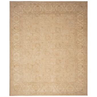 Afghan Hand-knotted Vegetable Dye Oushak Wool Rug (9' x 11')
