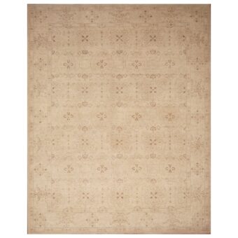 Afghan Hand-knotted Vegetable Dye Khotan Wool Rug (9' x 11'4)