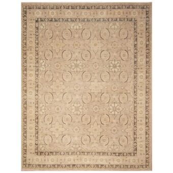 Afghan Hand-knotted Vegetable Dye Oushak Wool Rug (9' x 11'8)