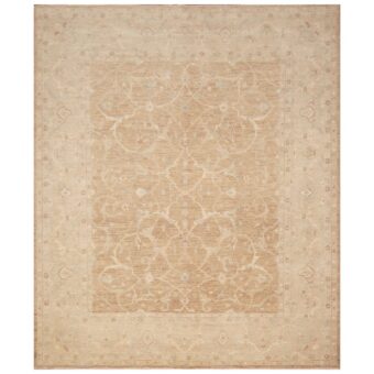 Afghan Hand-knotted Vegetable Dye Oushak Wool Rug (8' x 9'4)