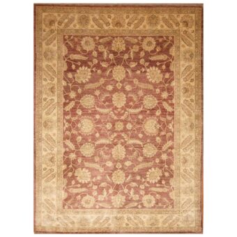 Afghan Hand-knotted Vegetable Dye Oushak Wool Rug (7'9 x 10'6)