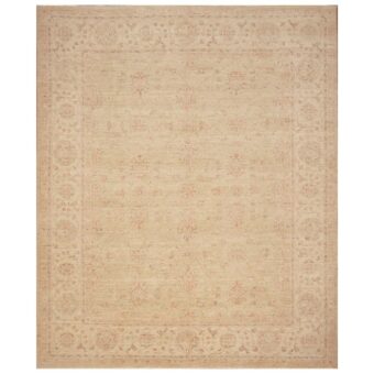 Afghan Hand-knotted Vegetable Dye Oushak Wool Rug (8' x 9'6)