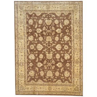 Afghan Hand-knotted Vegetable Dye Oushak Wool Rug (8'6 x 11'7)