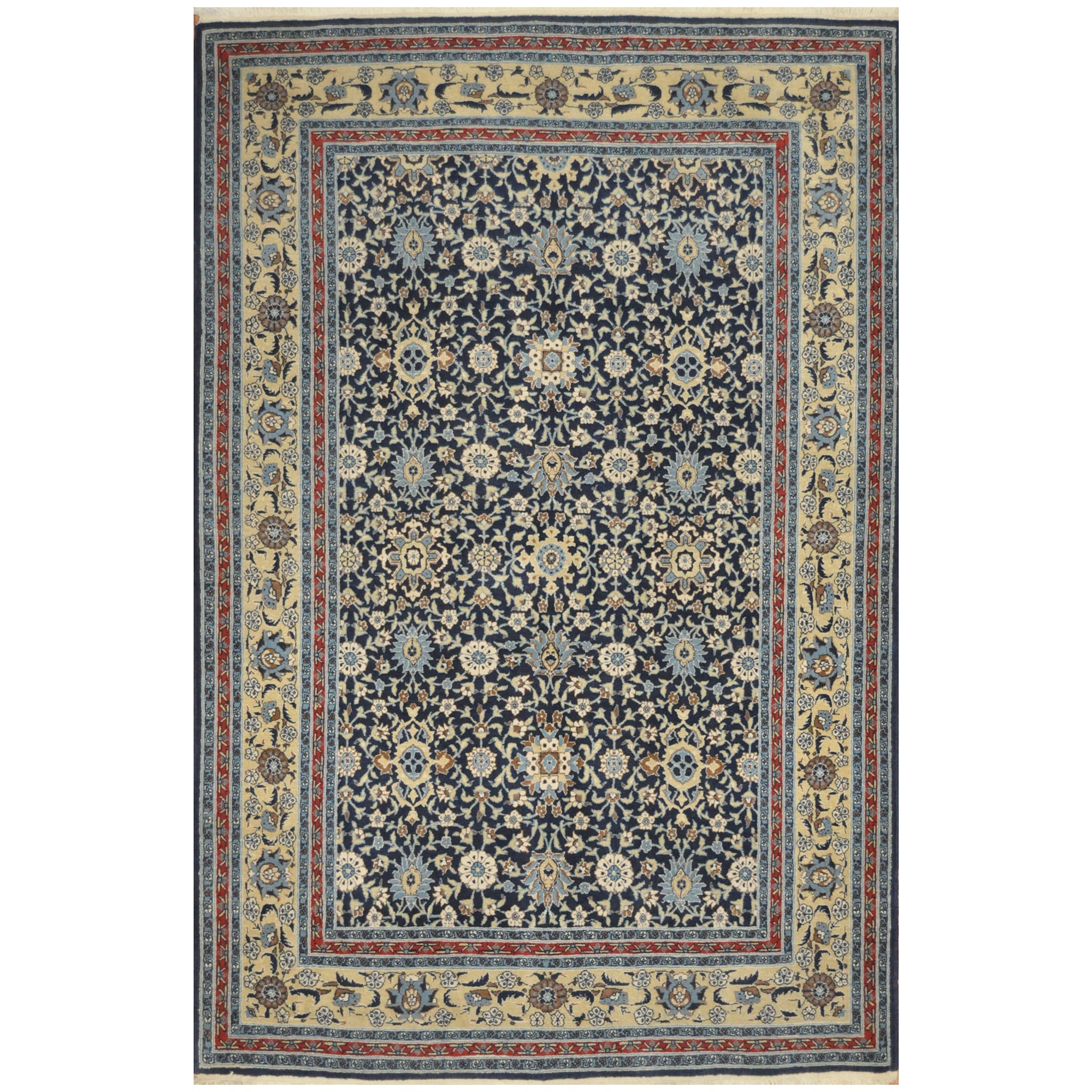 Persian Hand-knotted Tabriz Wool Rug (4'10 x 7'6)