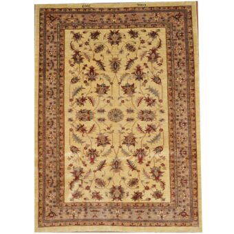Afghan Hand-knotted Vegetable Dye Oushak Wool Rug (8'10 x 12'1)