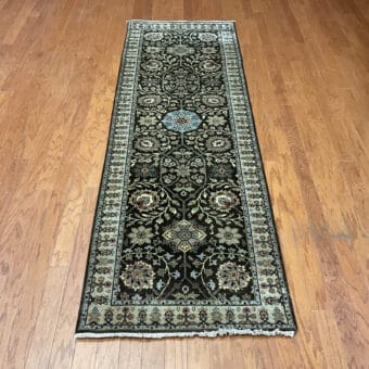 HERAT ORIENTAL Hand-knotted Indo Tabriz Wool Runner (2'7 x 7'9)