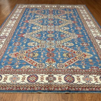 Afghan Hand-knotted Super Kazak Wool Rug (8'10 x 12'5)