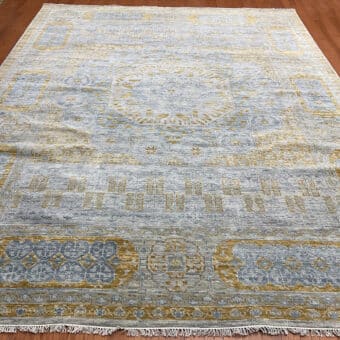 Indo Hand-knotted Mamluk Wool Rug (9'1 x 12')