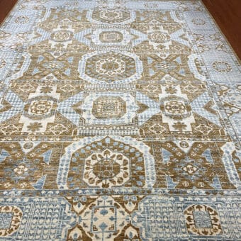 Indo Hand-knotted Mamluk Wool Rug (10'1 x 13'11)