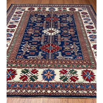 Afghan Hand-knotted Super Kazak Wool Rug (8'3 x 9'11)