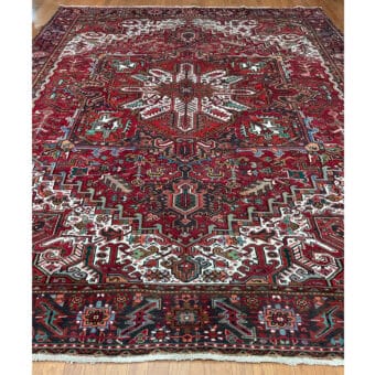 Fine Persian Hand-knotted Heriz Wool Rug (10' x 12'8)