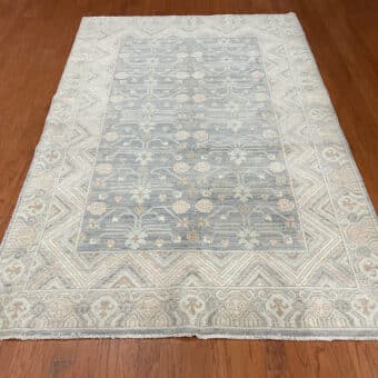 Afghan Hand-knotted Vegetable Dye Khotan Wool Rug (5'9 x 9')