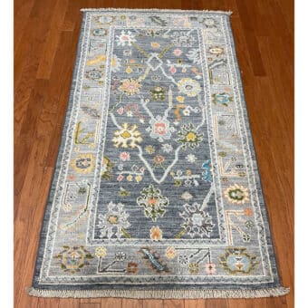 Afghan Hand-knotted Vegetable Dye Oushak Wool Rug (3'1 x 5')