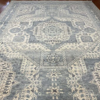 Indo Hand-knotted Mamluk Wool Rug (12'3 x 17'7)