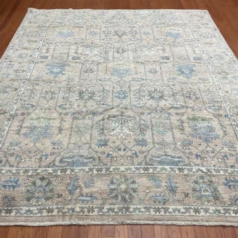 Afghan Hand-knotted Vegetable Dye Oushak Wool Rug (8'4 x 10')