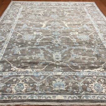 Afghan Hand-knotted Vegetable Dye Oushak Wool Rug (10'3 x 13')