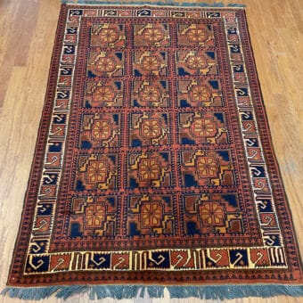 Handmade Khall Mohammadi Wool Rug (4'3 x 6'5)