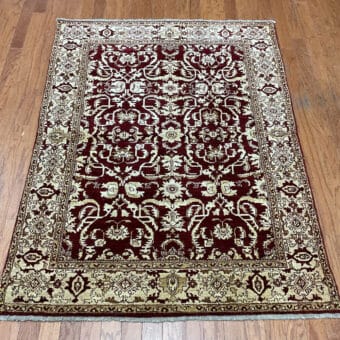 Afghan Hand-knotted Vegetable Dye Oushak Wool Rug (4'4 x 5'10)