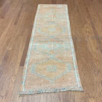 Turkish Hand-knotted Oushak Wool Runner (2'9 x 8'6)
