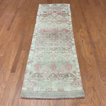 Turkish Hand-knotted Oushak Wool Runner (2'9 x 9'6)