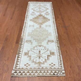 Turkish Hand-knotted Oushak Wool Runner (3'3 x 11'6)