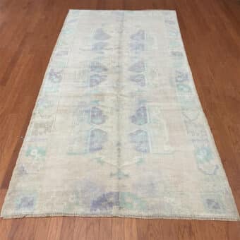 Turkish Hand-knotted Oushak Wool Rug (4'11 x 10'5)