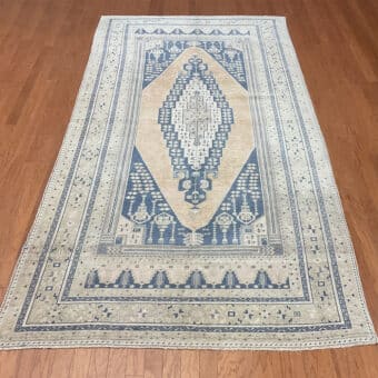 Turkish Hand-knotted Oushak Wool Rug (5'8 x 11'1)