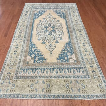 Turkish Hand-knotted Oushak Wool Rug (6' x 11'9)