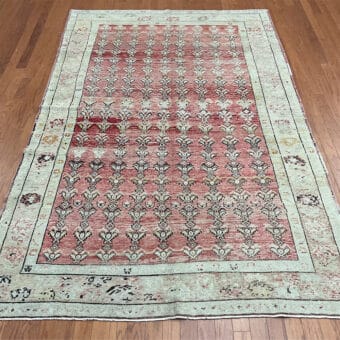Turkish Hand-knotted Oushak Wool Rug (6'1 x 9'4)