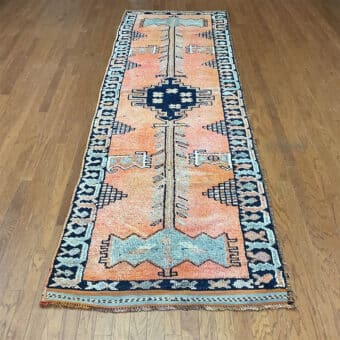 Turkish Hand-knotted Oushak Wool Runner (3'9 x 12'3)