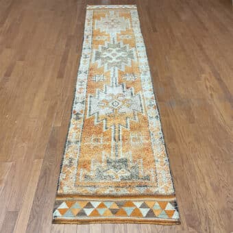 Turkish Hand-knotted Oushak Wool Runner (2'8 x 13'2)