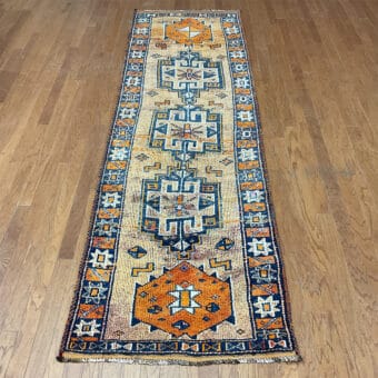 Turkish Hand-knotted Oushak Wool Runner (3'1 x 11'6)